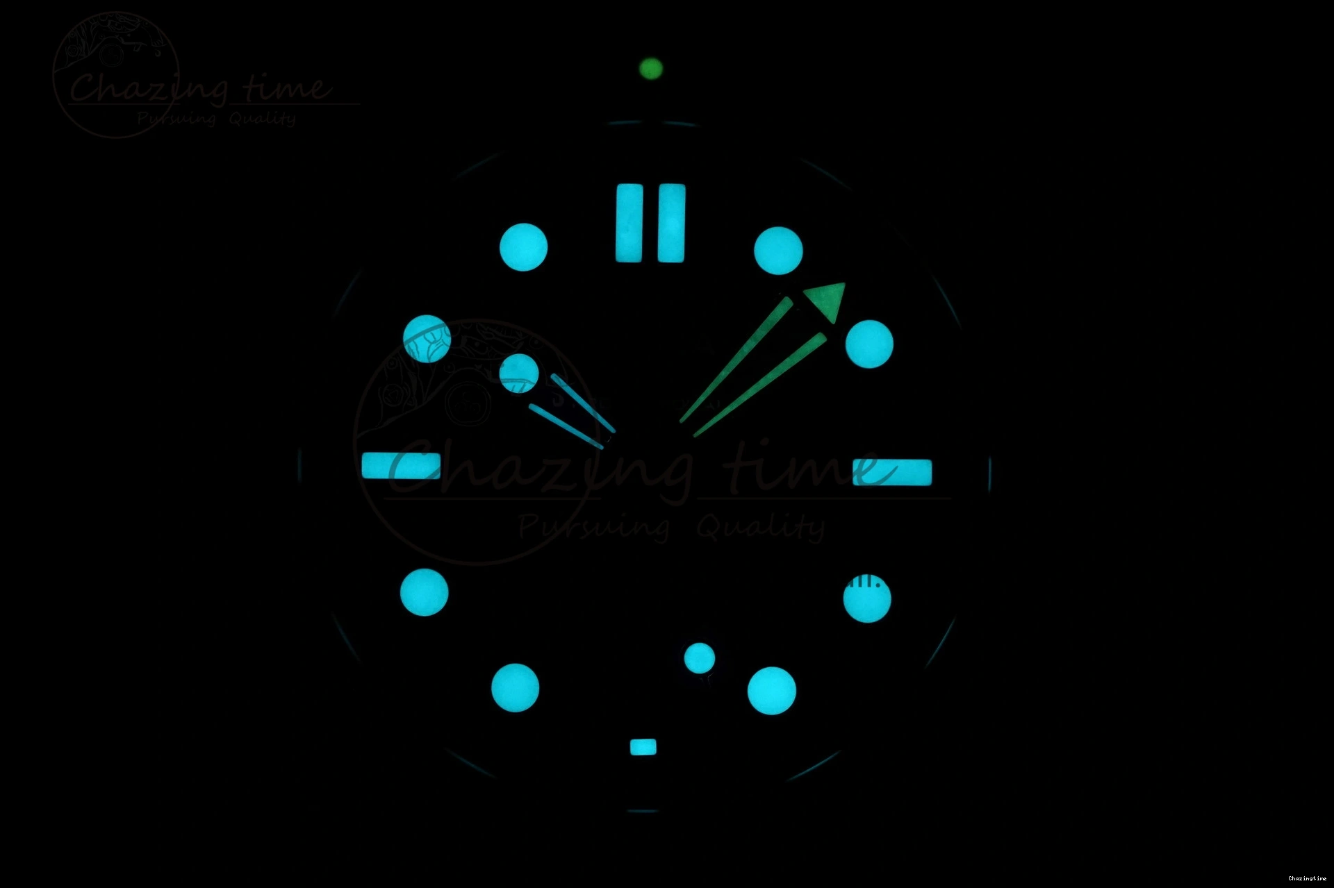 0316 Seamaster Diver 300M ZF 1:1 Best Edition Green Ceramic Green Dial on Green Rubber Strap A TravelReady 7823